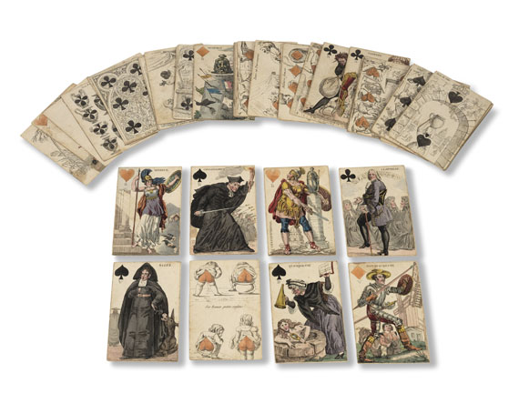 Spiele - Cartes à rire (französ. Spielkarten-Set).