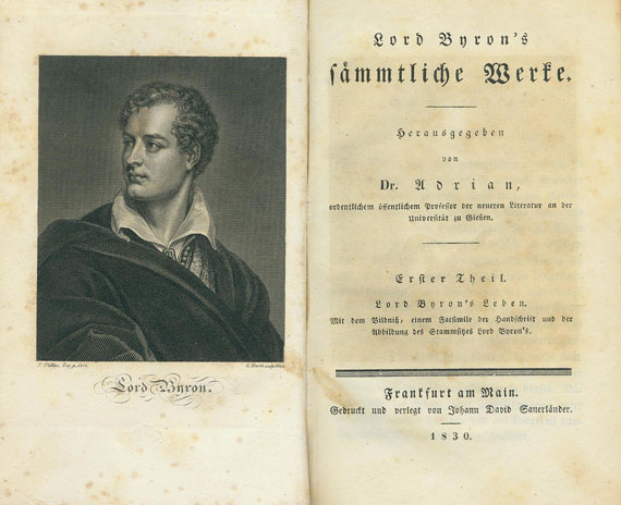 George Gordon Byron - Werke. 12 Tle. in 6 Bdn.