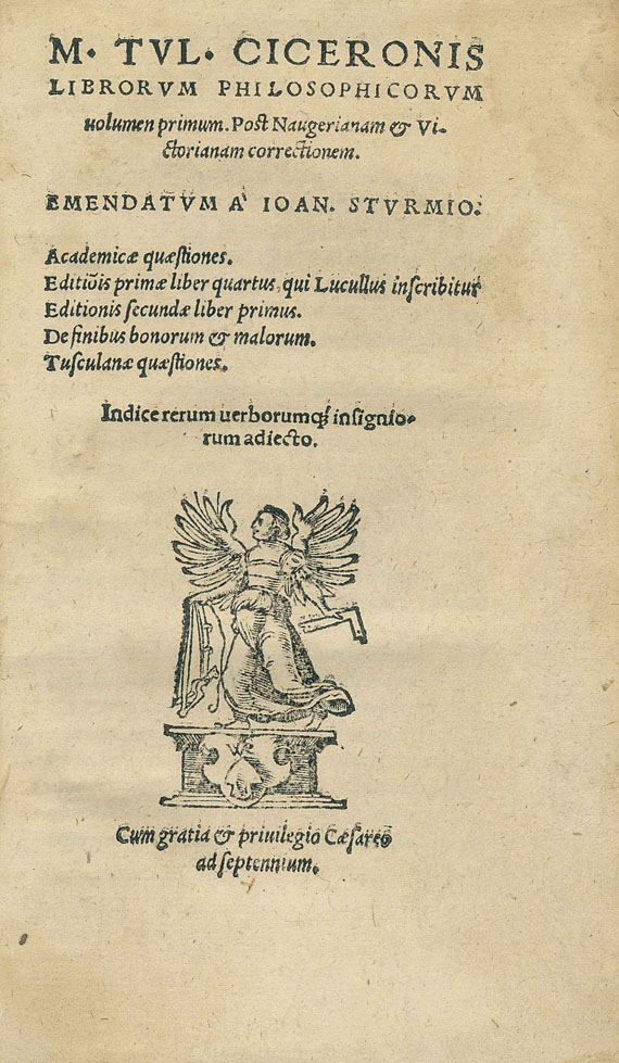 Marcus Tullius Cicero - Librorum philosophicorum I