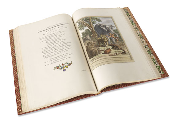 Jean de La Fontaine - Fables choisies. 4 Bde. 1755