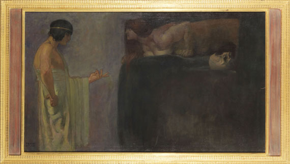 Franz von Stuck - Ödipus löst das Rätsel der Sphinx - Frame image