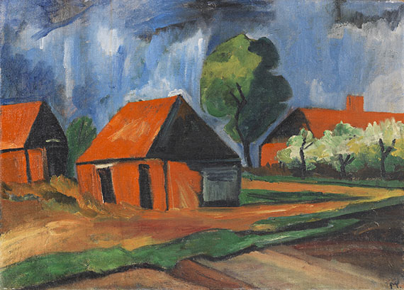 Hermann Max Pechstein - Rote Häuser