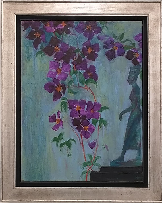 Emil Nolde - Figur und Clematis - Frame image