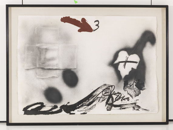 Antoni Tàpies - Grande flèche rouge - Frame image
