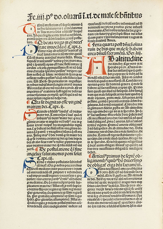Bernardinus - Quadragesimale. 1490
