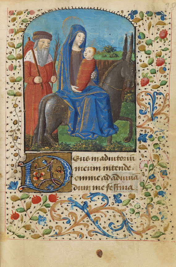Manuskripte - Stundenbuch. Pergamenthandschrift, Frankreich um 1500