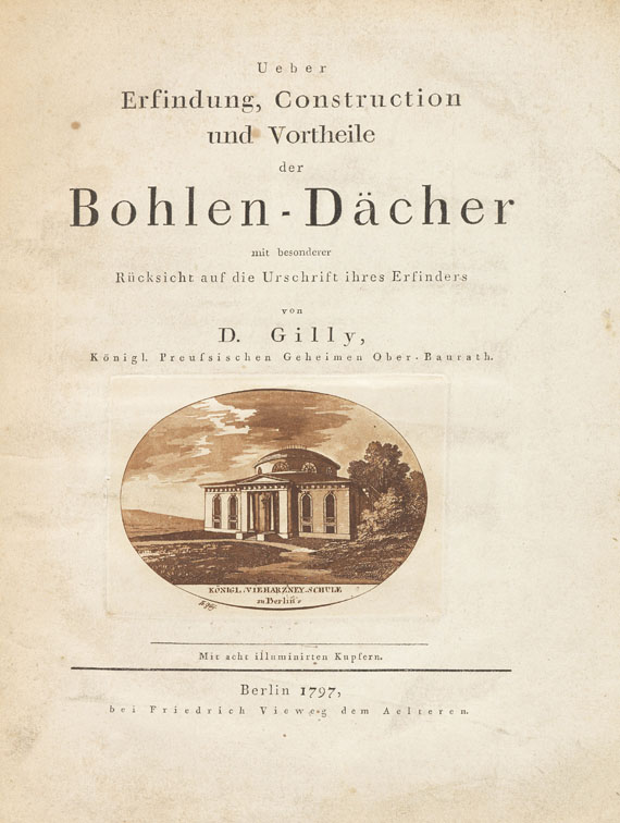 David Gilly - Ueber ... Bohlen-Dächer - 