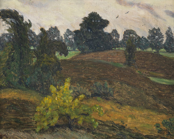 Otto Modersohn - Stürmischer Tag über der Heide