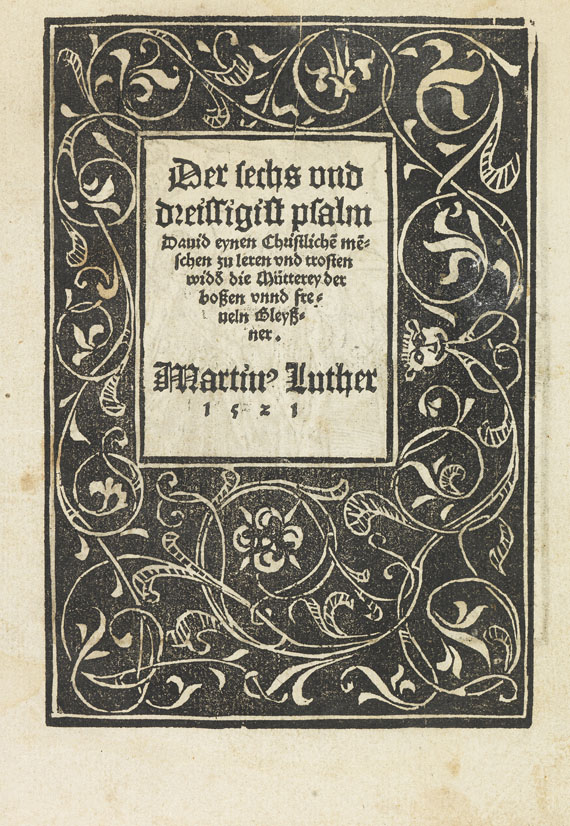 Martin Luther - Der sechs und dreissigiste Psalm.