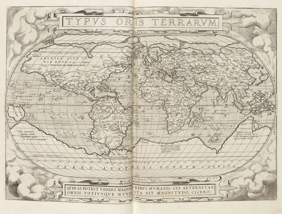 Abraham Ortelius - Theatrum orbis terrarum, latein. Ausgabe 1574.