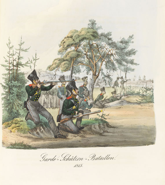   - Die Uniformen der Preußischen Garden 1704-1836. Berlin 1840. - 