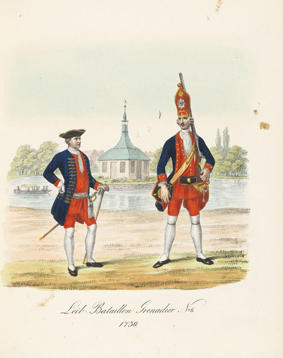   - Die Uniformen der Preußischen Garden 1704-1836. Berlin 1840. - 