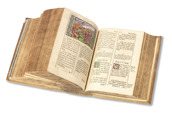   - Biblia germanico-latina, 8 Bände. - 