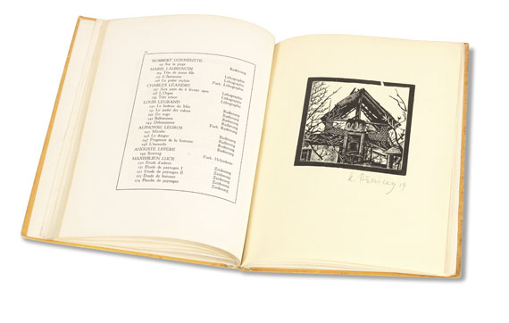 Egon Schiele - Katalog der Internationalen Schwarz-Weiß Ausstellung. 1921. Mit Orig.-Radierung von E. Schiele.