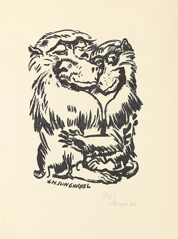 Egon Schiele - Katalog der Internationalen Schwarz-Weiß Ausstellung. 1921. Mit Orig.-Radierung von E. Schiele. - 