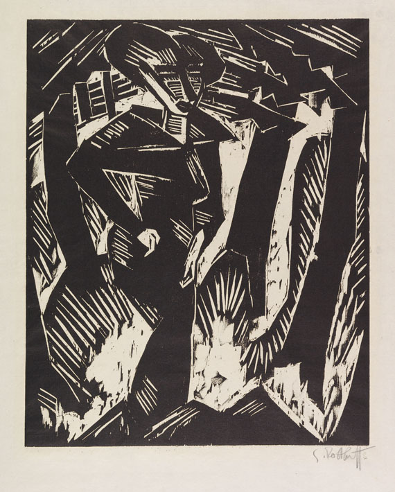 Karl Schmidt-Rottluff - Frau unter Bäumen