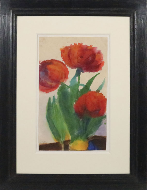 Nolde - Drei rote Tulpen