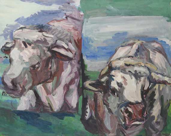 Georg Baselitz - Zwei halbe Kühe