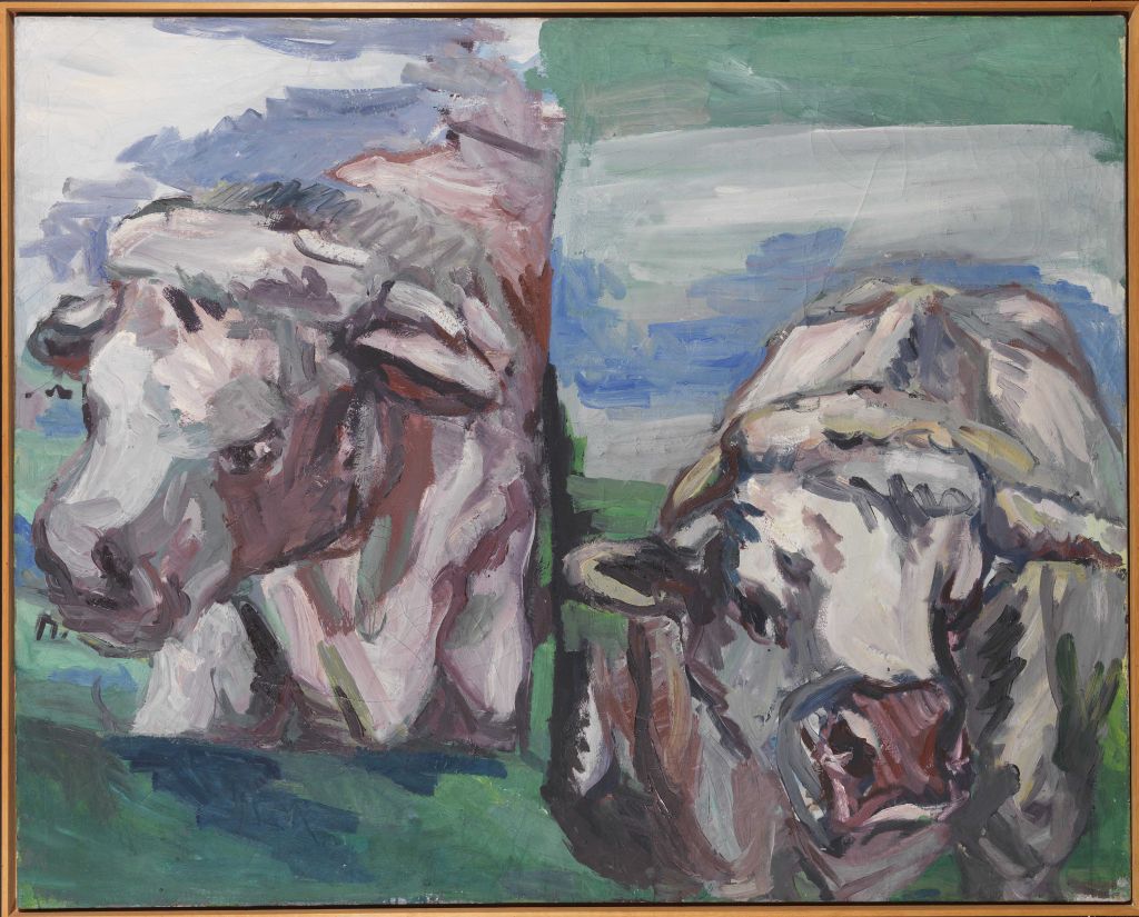 Georg Baselitz - Zwei halbe Kühe - Frame image