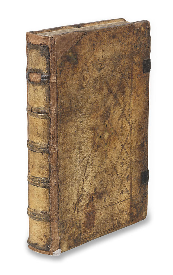 Biblia latina - Sensenschmidt-Bibel, mit Barock-Buchständer.