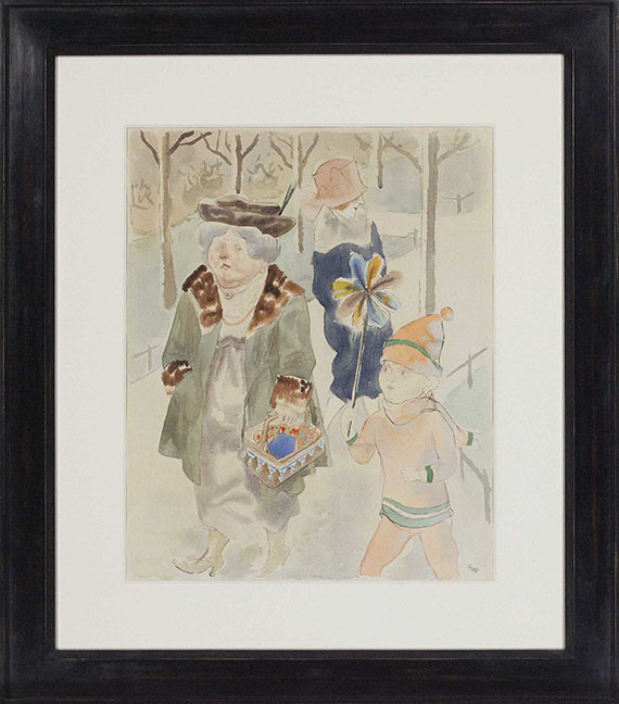 George Grosz - Rotkreuztante - Frame image