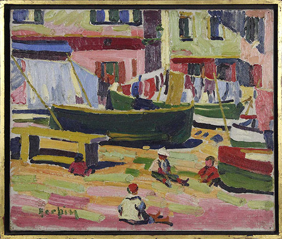 Auguste Herbin - Le vieux port de Bastia - Frame image