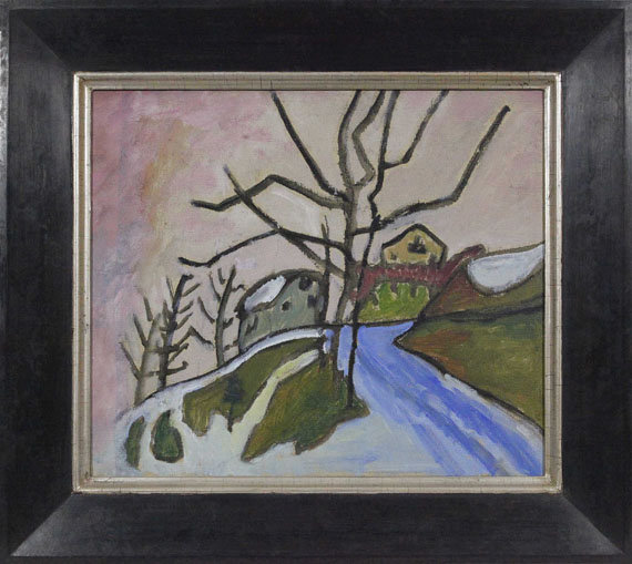 Gabriele Münter - Vereiste Straße - Frame image