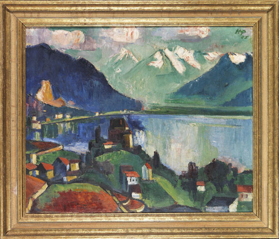 Hermann Max Pechstein - Am Genfer See - Frame image