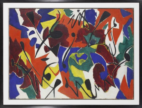 Ernst Wilhelm Nay - Purpurmelodie - Frame image