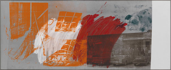 Robert Rauschenberg - County Sweep (Galvanic Suite) - Frame image