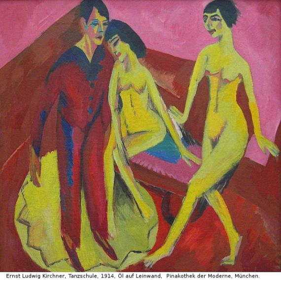 Ernst Ludwig Kirchner - Selbstporträt mit Gerda (Mann und Sitzende im Atelier)