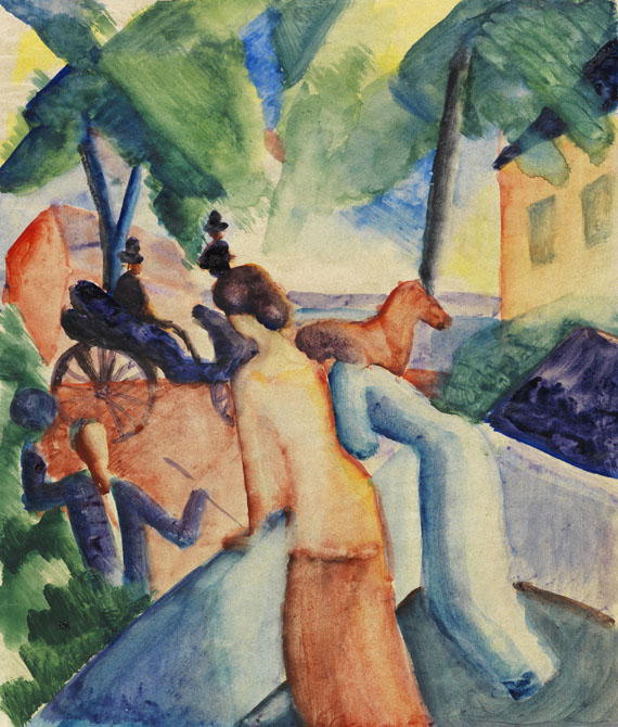 August Macke - Begrüssung (Thunersee)