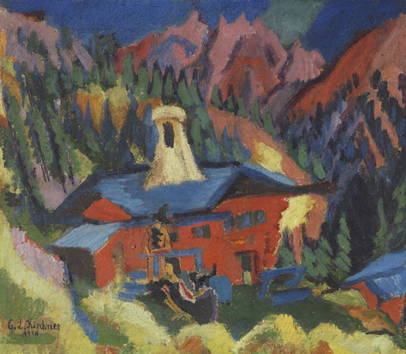 Ernst Ludwig Kirchner - Haus auf der Staffel