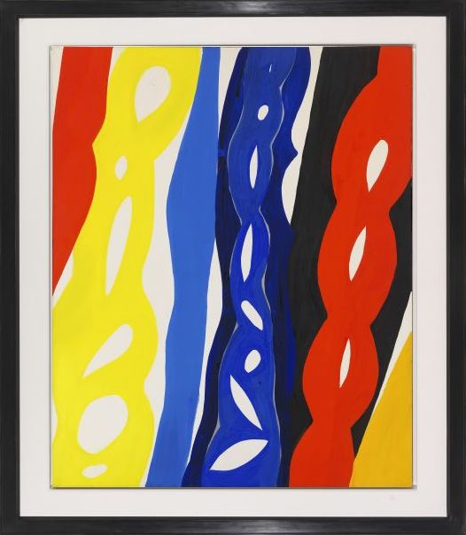 Ernst Wilhelm Nay - Streifen - Frame image