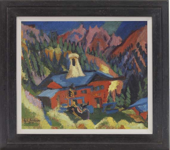 Ernst Ludwig Kirchner - Haus auf der Staffel - Frame image