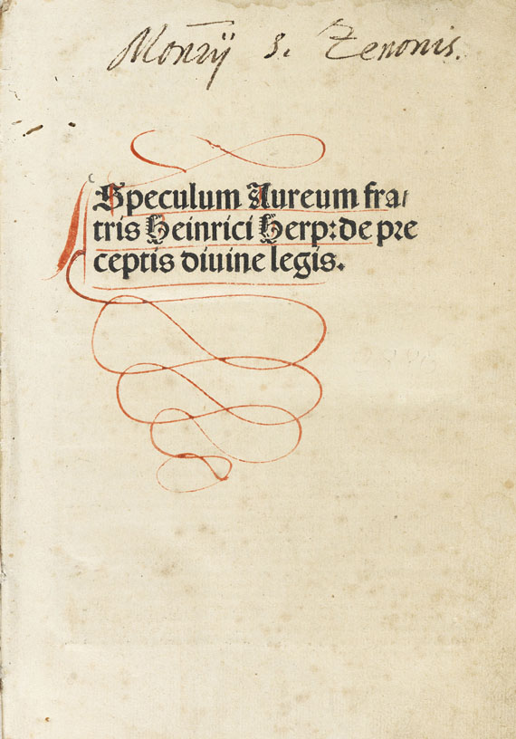 Henricus de Herp - Speculum aureum de preceptis divine legis