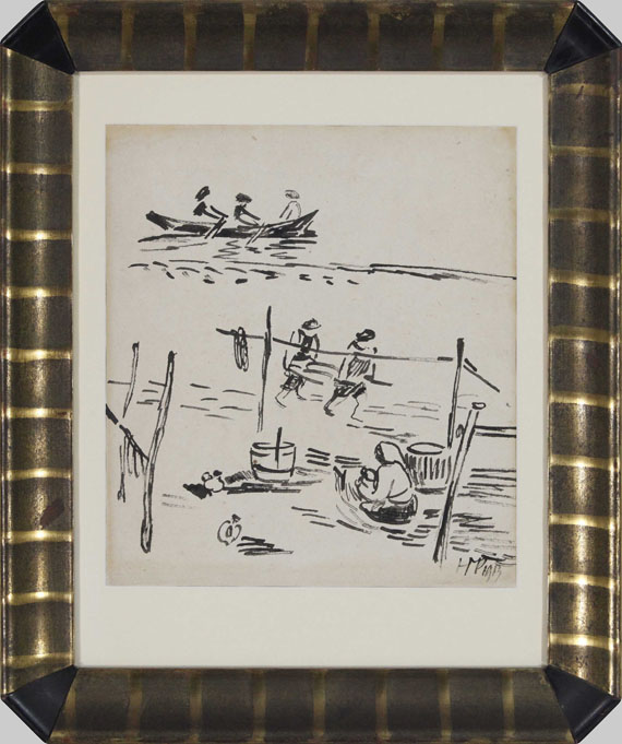 Hermann Max Pechstein - Fischer am Strand - Frame image