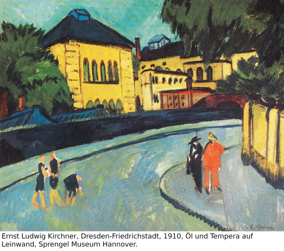 Ernst Ludwig Kirchner - Strassenbild (Dresden) - 