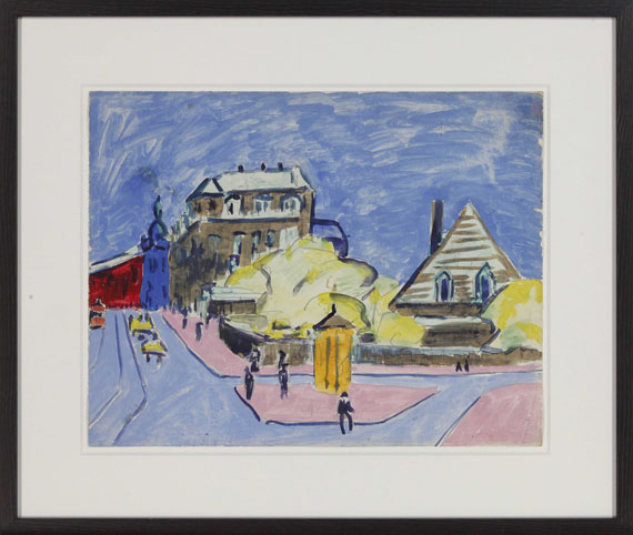 Ernst Ludwig Kirchner - Strassenbild (Dresden) - Frame image