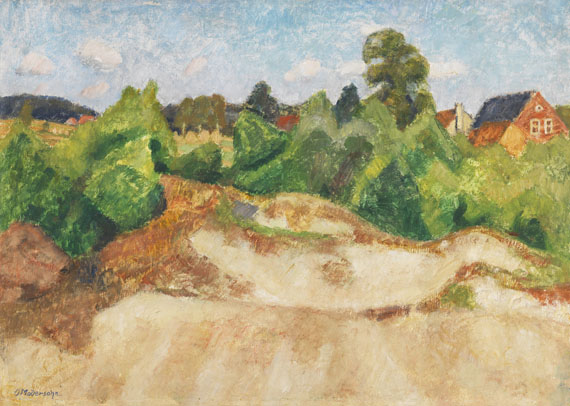 Otto Modersohn - Sommerliche Dünenlandschaft in Quelkhorn bei Fischerhude