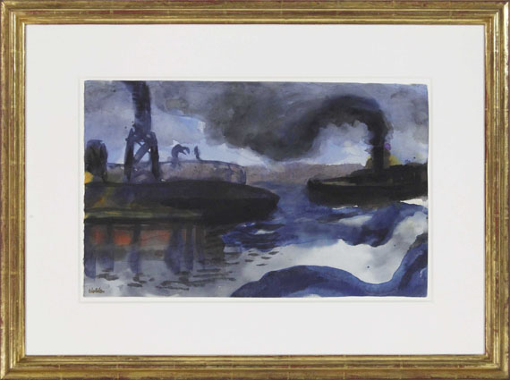 Emil Nolde - Hamburger Hafen - Frame image