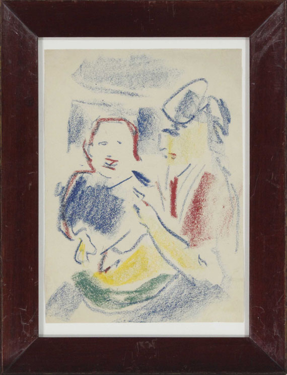 Ernst Ludwig Kirchner - Frau mit Kind - Frame image