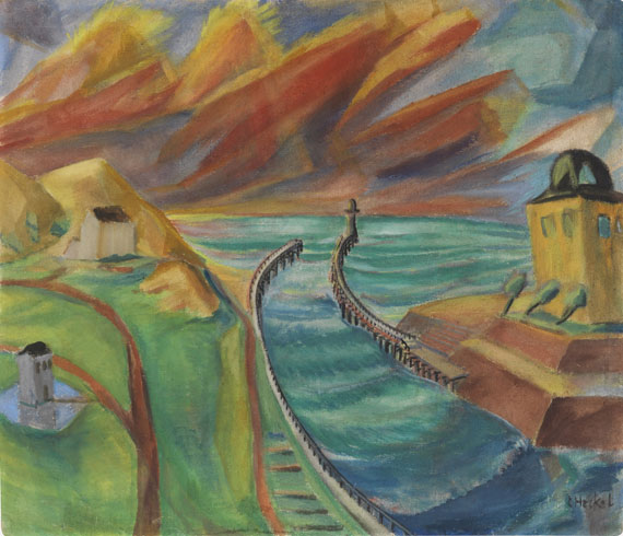 Erich Heckel - Hafeneinfahrt