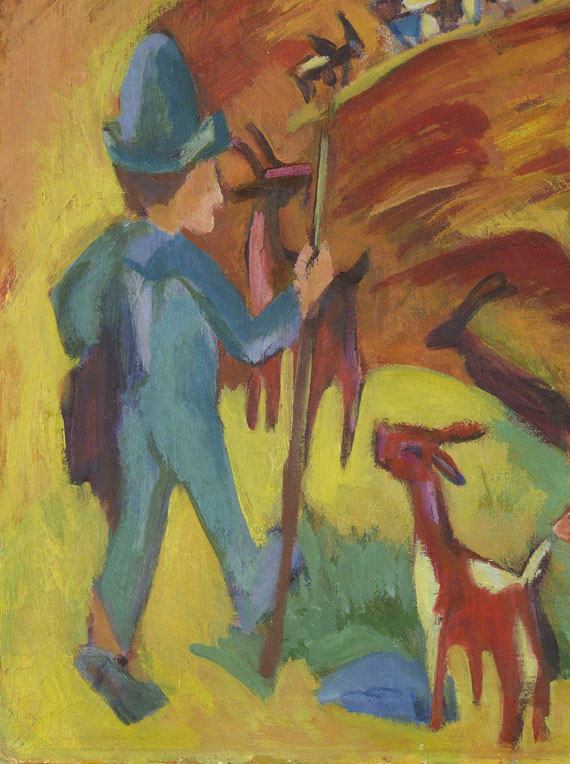 Ernst Ludwig Kirchner - Heimkehrende Ziegenherde - 