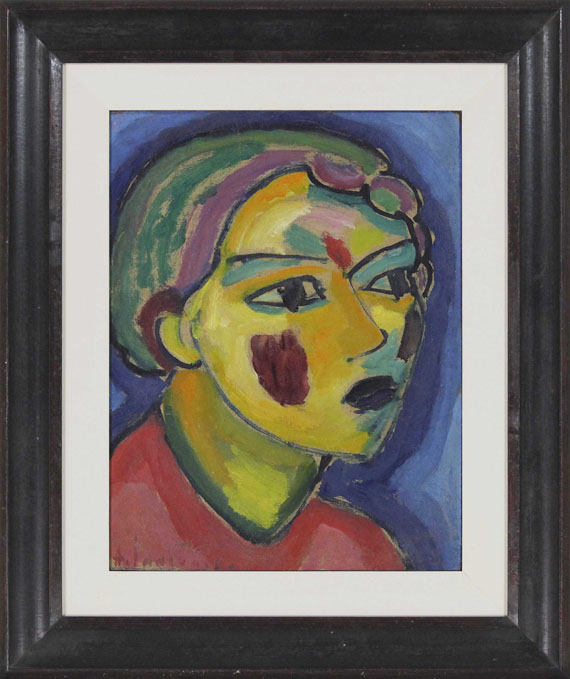 Alexej von Jawlensky - Dichterin (Mystischer Kopf) - Frame image