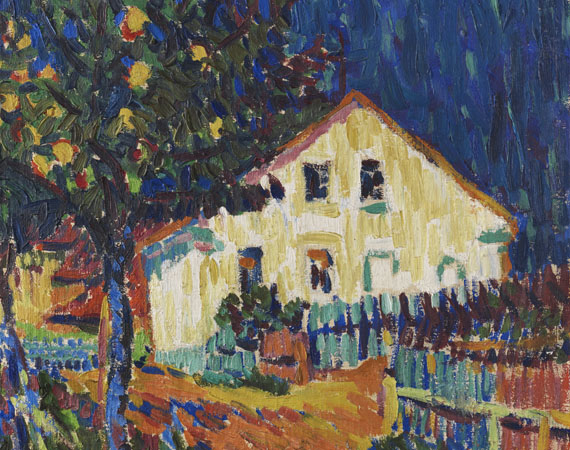 Ernst Ludwig Kirchner - Dorfstraße mit Apfelbäumen - 