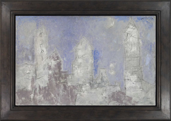 Lyonel Feininger - Manhattan, Dusk - Frame image