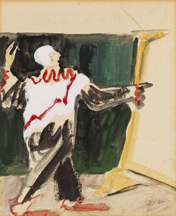 Erich Heckel - Clown vor dem Spiegel