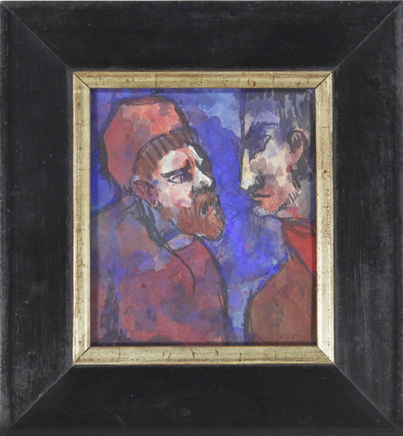 Emil Nolde - Zwei Männer im Profil - Frame image