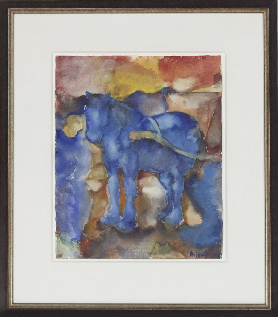 Alexej von Jawlensky - Blaues Pferd - Frame image